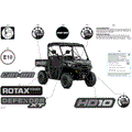 BODY - DECALS - 2024 CAN AM DEFENDER MAX HD10 XT - ASPHALT GREY - 64" WIDTH