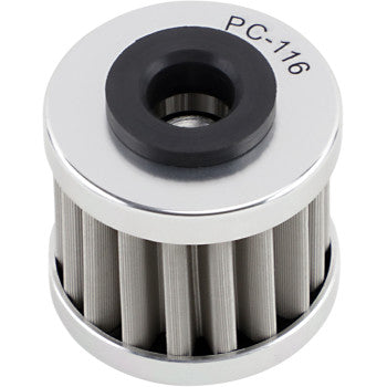 Polaris - Honda Flo® Stainless Steel Oil Filter by Pc Racing