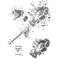 ROTAX - GEARBOX ASSY AND DRIVE SHAFT - 2024 CAN AM MAVERICK TURBO RR X RS SMART SHOCK 72 INCH SAS - TIMELESS BLACK METALLIC - 72" WIDTH SAS CALI