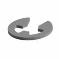Metallic circular retaining ring with a 6 mm shaft slot and open-ended design.