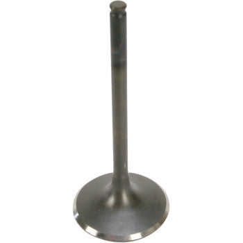The Honda Intake Valve by Vesrah is a precisely manufactured metal valve with a narrow stem and wide circular base, shown upright on a white background—ideal as an OEM or replacement Vesrah intake valve.