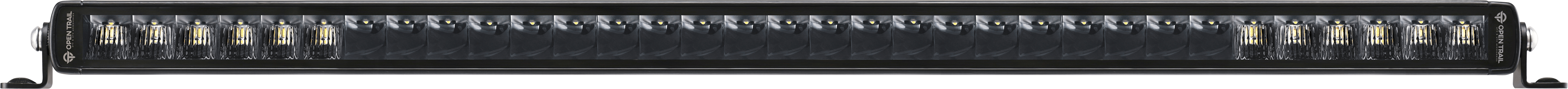 The Stealth Slimline LED Light 32 Combo (Spot+Driving) by Open Trail is a rectangular black light bar with high-intensity Osram LEDs behind a clear cover, designed for superior offroad night driving or vehicle use.