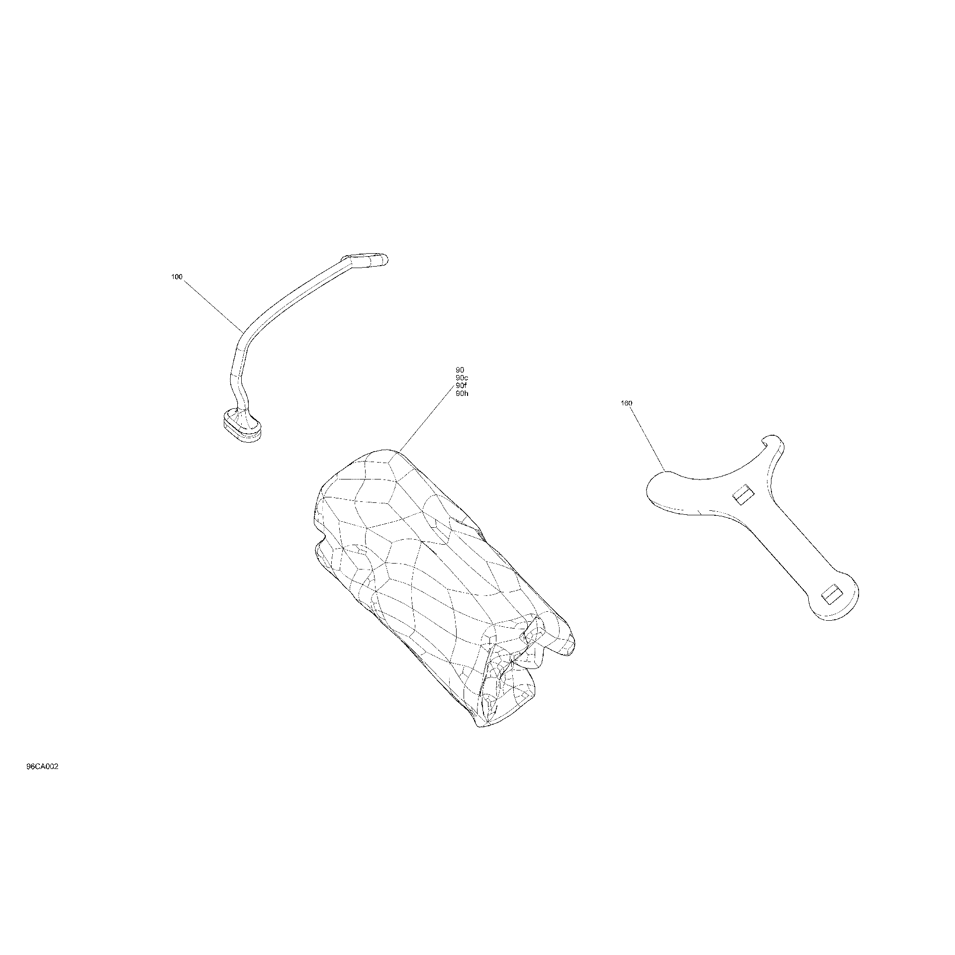 An Image of a Genuine Can-Am Parts Schematic Diagram showing the schematic - MISCELLANEOUS - TOOLS