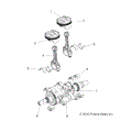 ENGINE: CRANKSHAFT and PISTON - 2017 POLARIS ACE 900 EPS XC
