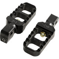 Indian Serrated Stubby Footpegs - Black by Joker Machine