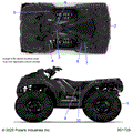 BODY: DECALS STANDARD - 2026 POLARIS SPORTSMAN 850 MUD 49S