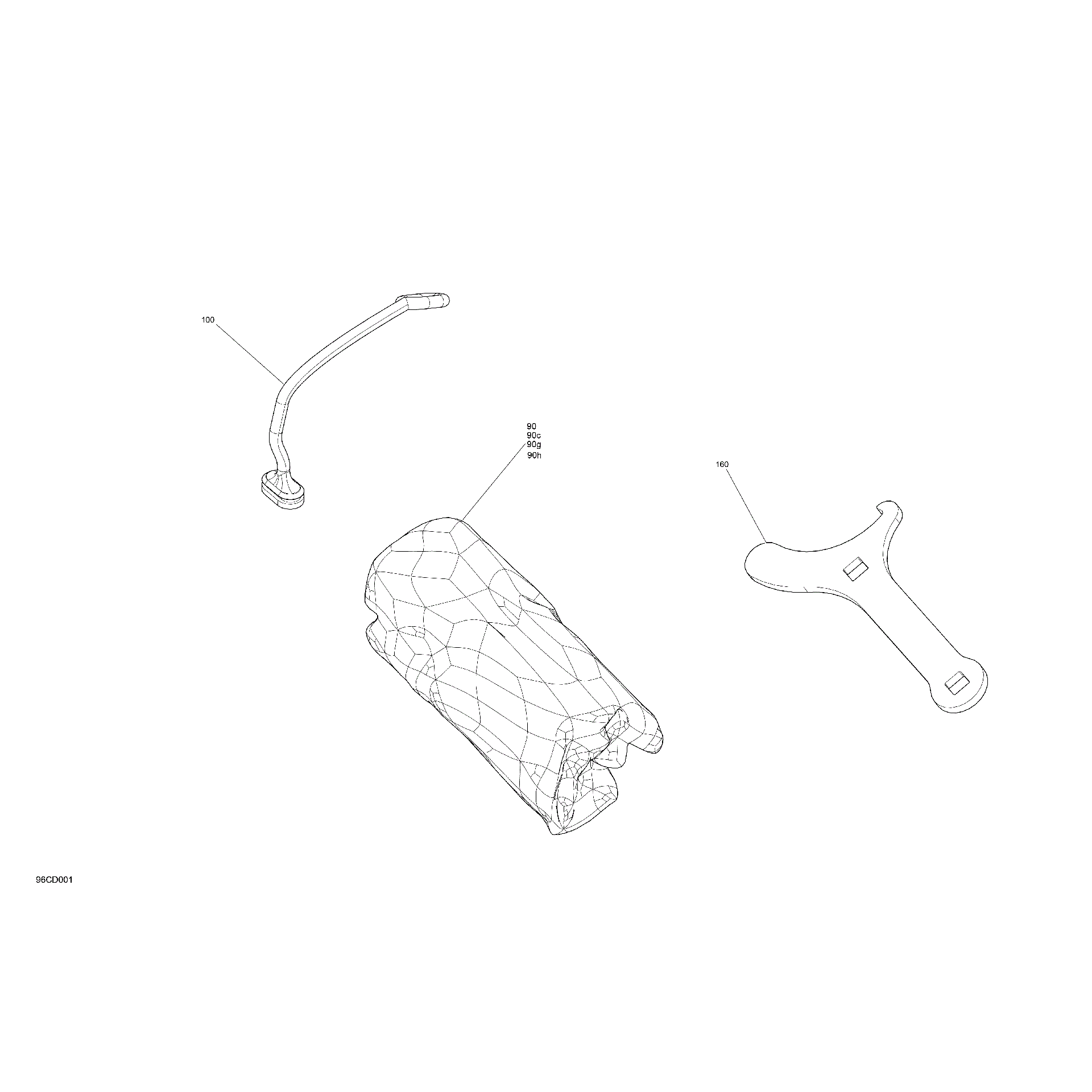 An Image of a Genuine Can-Am Parts Schematic Diagram showing the schematic - MISCELLANEOUS - TOOLS