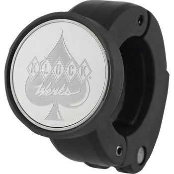 The NOMAD iOmounts® Universal Phone Mount 1-1/4" Clamp by Klock Werks features a sleek, durable design and offers universal fitment for easy attachment to any golf bag or cart.