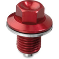 Yamaha Magnetic Drain Plug Red by Moose Offroad