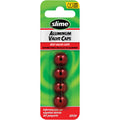 Valve Stem Caps Red 4 Pack by Slime