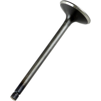 A Yamaha Exhaust Valve by Prox with a flat, wide head and long stem is shown against a white background. Manufactured to OEM standards for precision and reliability, it is available in standard sizes.