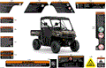 BODY - WARNING DECALS - 2026 CAN AM DEFENDER HD9 XT - STEALTH BLACK - 62" WIDTH