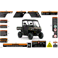 BODY - WARNING DECALS - 2026 CAN AM DEFENDER HD9 DPS - COMPASS GREEN - 62" WIDTH - (2)