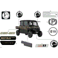 BODY - DECALS - 2026 CAN AM DEFENDER HD11 LTD CAB - DARK WILDLAND CAMO - 65" WIDTH - (2)