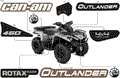 BODY - FEATURE DECALS - 2018 CAN AM OUTLANDER 4X4 DPS 450 EFI - BREAK UP COUNTRY