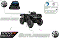 BODY - FEATURE DECALS - 2026 CAN AM OUTLANDER 1000R 4X4 DPS - CALI - GRANITE GREY