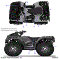 BODY: DECALS STANDARD - 2023 POLARIS SPORTSMAN 850 HIGH LIFTER