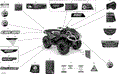 DECALS - X MR - 2020 CAN AM OUTLANDER 650 EFI X MR