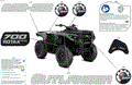 BODY - FEATURE DECALS - 2025 CAN AM OUTLANDER 700 4X4 - GRANITE GREY