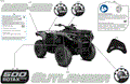 BODY - FEATURE DECALS - 2025 CAN AM OUTLANDER 500 4X4 DPS - GRANITE GREY