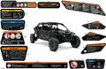 BODY - WARNING DECALS - 2026 CAN AM MAVERICK R MAX X - LEGION RED - 77" WIDTH - (2)
