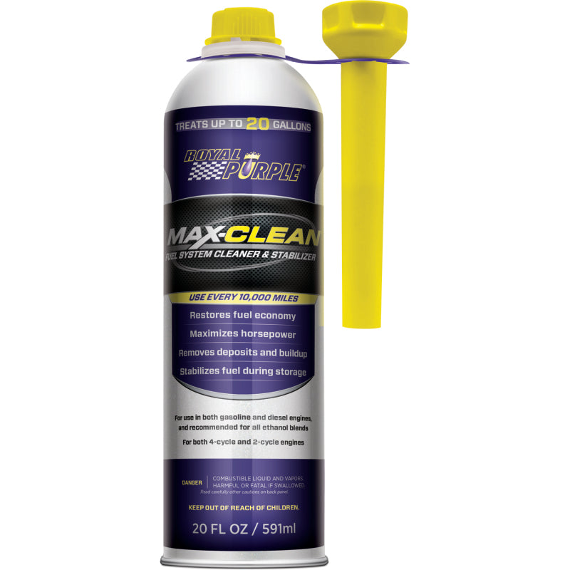 Royal Purple Max-Clean Fuel System Cleaner & Stabilizer - 20oz for Optimal Engine Performance