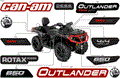 BODY - FEATURE DECALS - 2018 CAN AM OUTLANDER MAX 4X4 XT 650 EFI - CALI - INTENSE RED SATIN