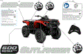 BODY - FEATURE DECALS - 2025 CAN AM OUTLANDER 500 2X4 - LEGION RED