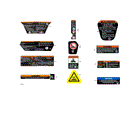 BODY - WARNING DECALS - 2026 CAN AM COMMANDER 1000R EFI X MR - DARK WILDLAND CAMO - 64" WIDTH
