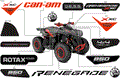 BODY - FEATURE DECALS - 2018 CAN AM RENEGADE 4X4 X XC 850 EFI - CAN AM RED