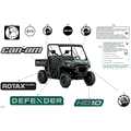 BODY - DECALS - 2026 CAN AM DEFENDER HD10 DPS CAB - COMPASS GREEN - 65" WIDTH