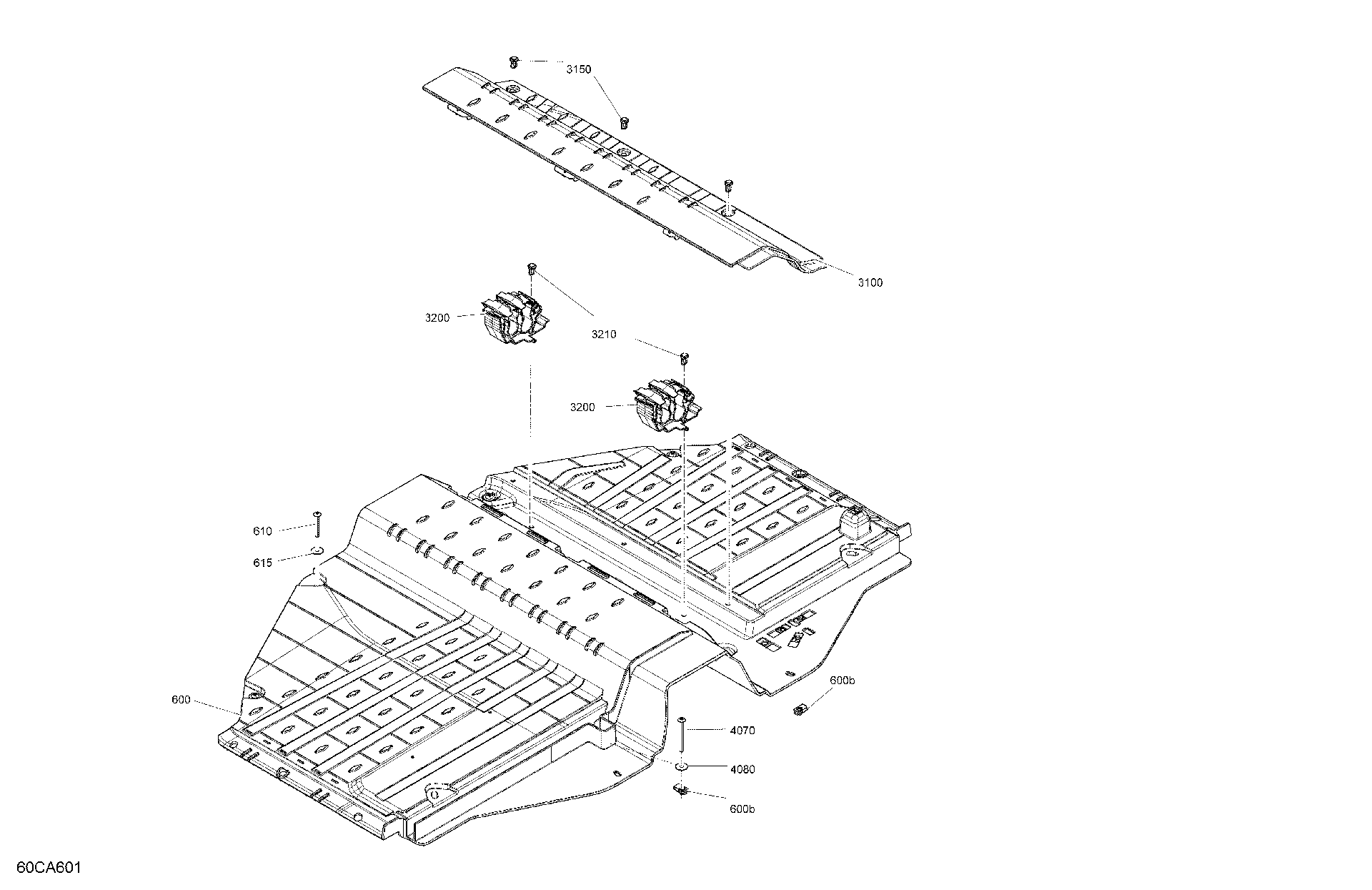 An Image of a Genuine Can-Am Parts Schematic Diagram showing the schematic - CAB INTERIOR - FLOOR