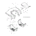 BODY: REAR CAB SEAT and FOOTWELLS - 2015 POLARIS SPORTSMAN ETX EFI