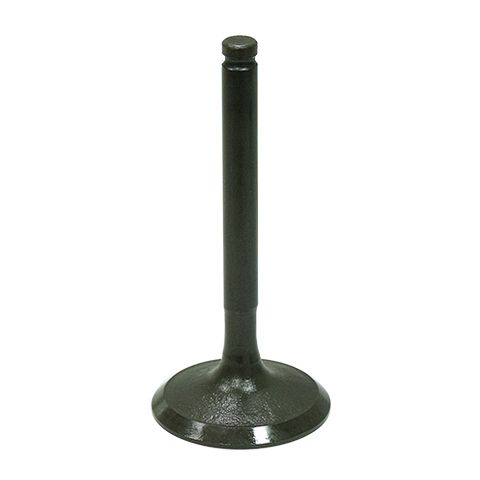 The Kawasaki Mule Intake Valve by Bronco features a metal cylindrical stem and flat circular base, shown upright against a white background, designed to enhance your ATV's engine performance.