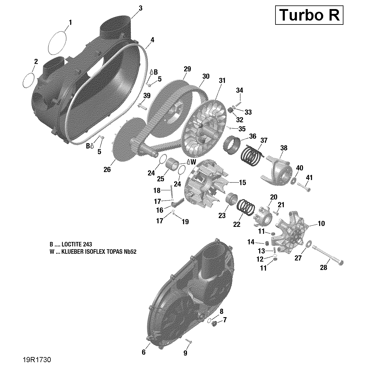 An Image of a Genuine Can-Am Parts Schematic Diagram showing the schematic - TRANSMISSION