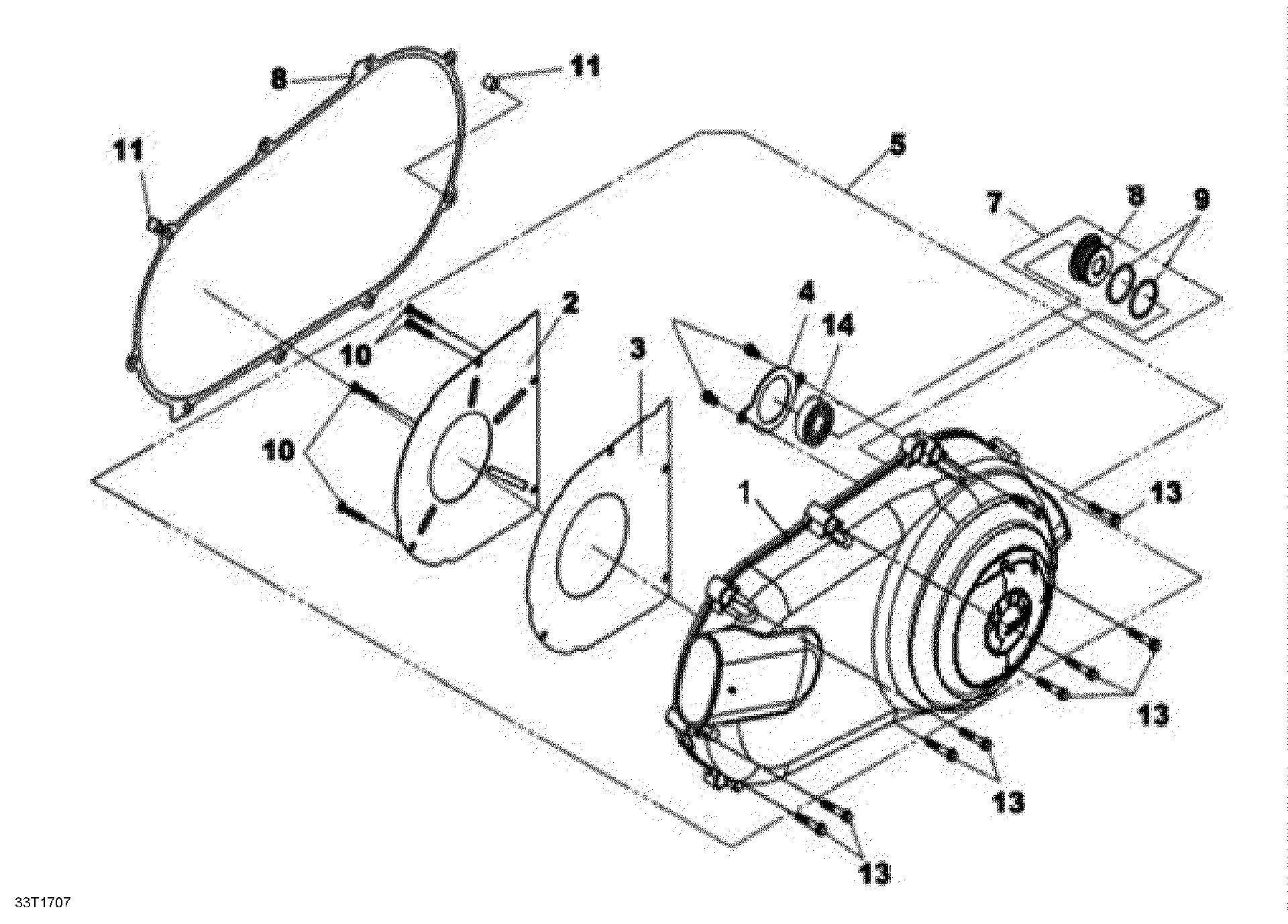 An Image of a Genuine Can-Am Parts Schematic Diagram showing the schematic - CVT COVER