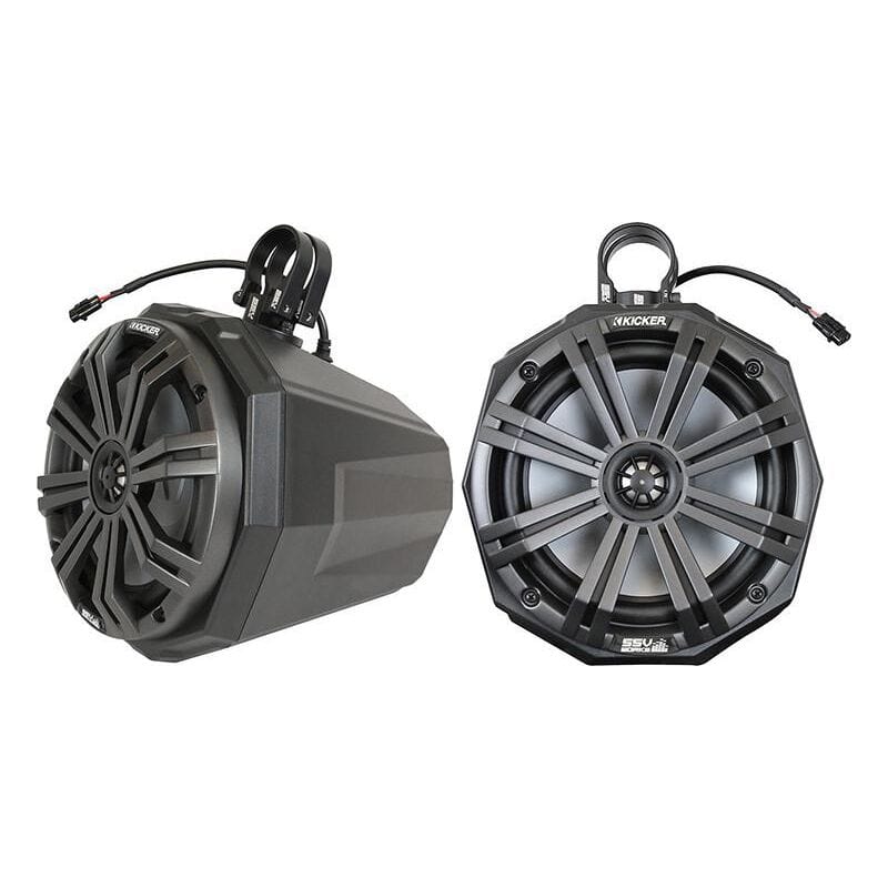 8" Cage Mount Pods W/Kicker by SSV Works US2-C8K-200 Pod / Cage Speaker 63-5070K Western Powersports Drop Ship