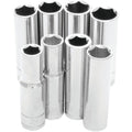 8 Pc 1/2" Met Socket Set Deep by Performance Tool