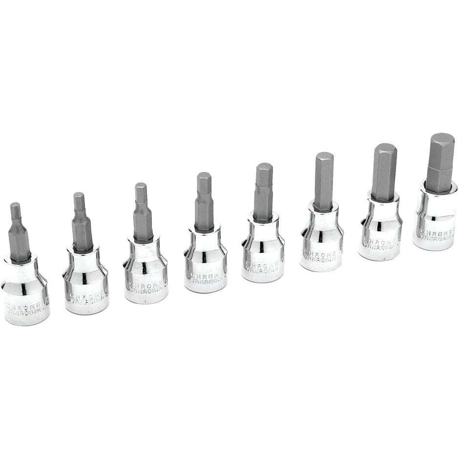 8 Pc 3/8" Sae Hex Bit Set by Performance Tool W38870 Hand Tool
