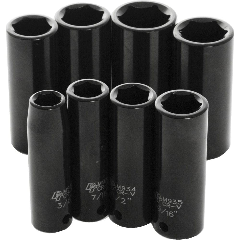 8 Pc 3/8" Sae Imp Skt Set Deep by Performance Tool M594DB Hand Tool