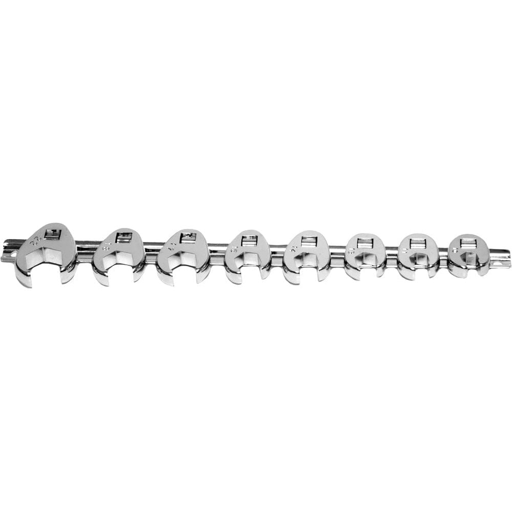 8 Pc Met Crow Foot Wrench Set by Performance Tool W352 Hand Tool