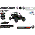 BODY - DECALS - 2026 CAN AM MAVERICK TURBO RR X RS SAS - TIMELESS BLACK METALLIC - 72" WIDTH CALI