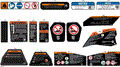 BODY - WARNING DECALS - 2026 CAN AM MAVERICK TURBO X - GRANITE GREY - 64" WIDTH