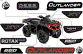 BODY - FEATURE DECALS - 2018 CAN AM OUTLANDER 4X4 XT 650 EFI - BRUSHED ALUMINIUM