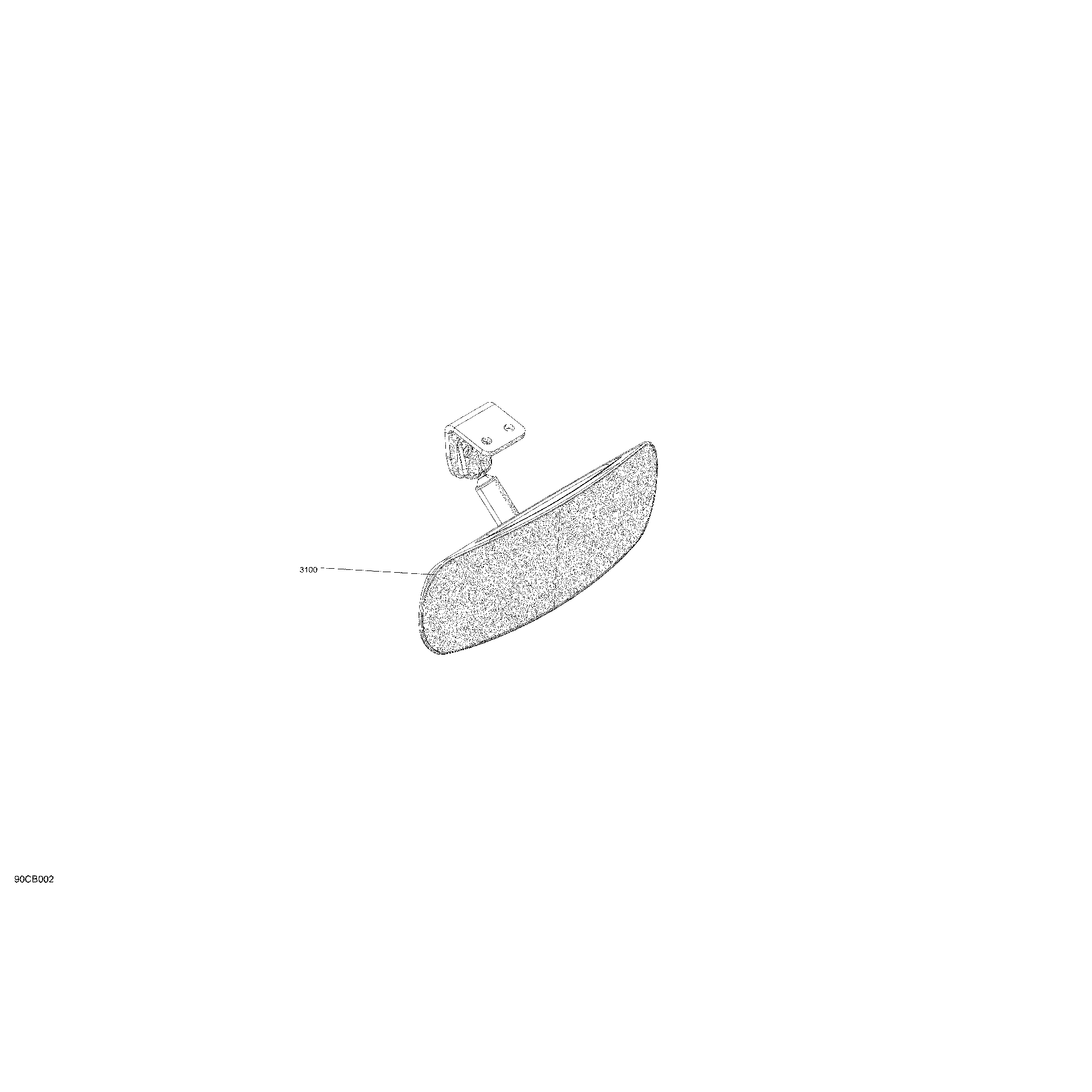 An Image of a Genuine Can-Am Parts Schematic Diagram showing the schematic - MISCELLANEOUS - MIRRORS