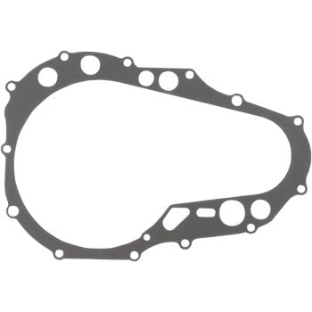 The Kawasaki - Suzuki - Arctic Cat - Clutch Gasket by Cometic is a thin, gray AFM gasket with multiple circular holes. It’s designed for sealing engine or machinery parts, providing flexible and reliable performance.