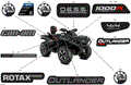 BODY - FEATURE DECALS - 2024 CAN AM OUTLANDER MAX 1000R EFI 4X4 LTD - ASPHALT GREY - (2)