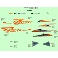 DECAL (GALAXY GREY) - 2023 CFMOTO ZFORCE 800 Trail
