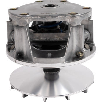 Silver metallic off-road vehicle clutch with circular multi-plate design and visible spring mechanism.