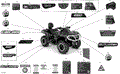 DECALS - XTP - 2020 CAN AM OUTLANDER MAX 850 EFI